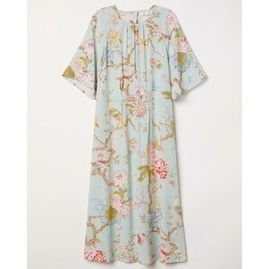 GP&J Baker x H&M Floral Swiss Dot Lightweight Cottagecore Fairycore Midi Dress